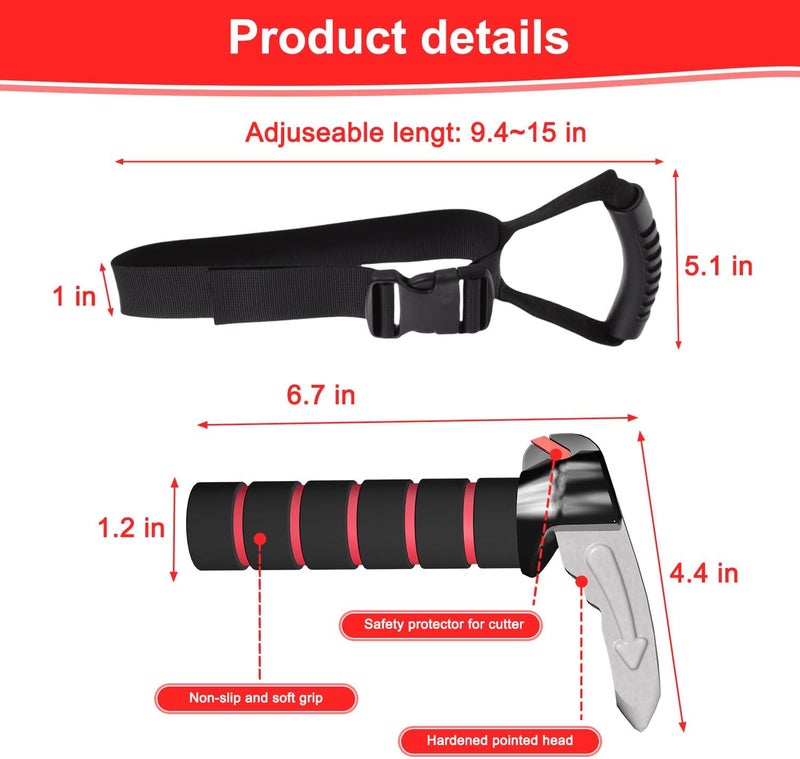 Shouken 3 in 1 Car Door Handle for Elderly-Car Handle Assist - Vehicle Support - Standing Mobility Aid Tool -Door Latch for Seniors - Image 2